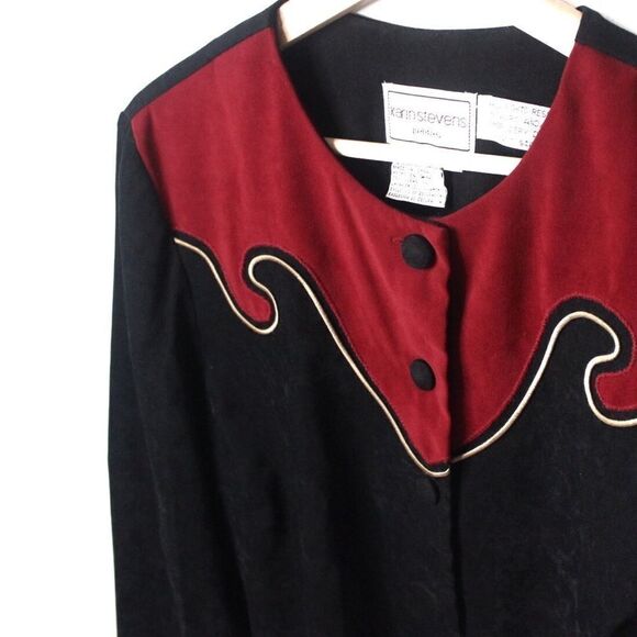 Vintage Karin Stevens Petites Cropped Jacket S12 - Picture 5 of 8